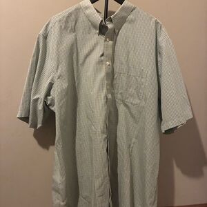 Eddie Bauer Men’s XXL Tall Relaxed Fit Short Sleeve Button Down Shirt - Plaid